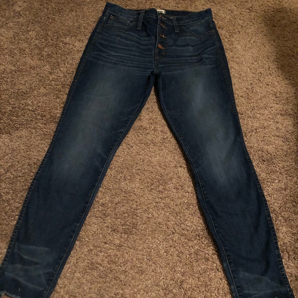 Madewell skinny Jeans high wasted button fly